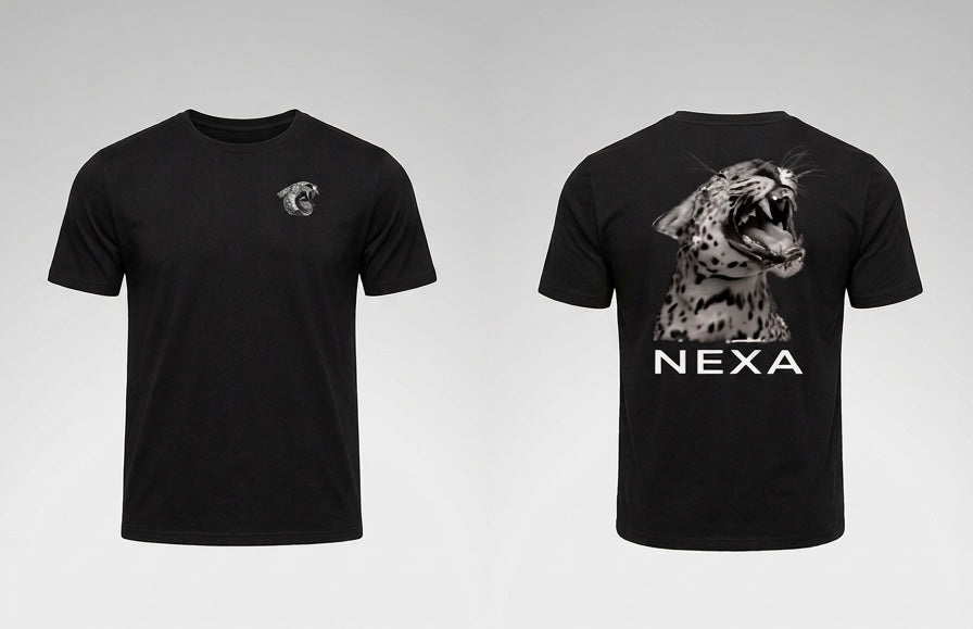 NEXA Core Leopard Black T-Shirt